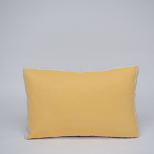 Load image into Gallery viewer, Sunbrella Multi Stripe Lumbar Pillow in Buttercup/Flax