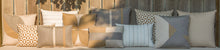 Load image into Gallery viewer, Sunbrella Pop Lumbar Pillow in Assemble Teak
