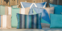 Load image into Gallery viewer, Sunbrella Pop Lumbar Pillow in Valley Lagoon
