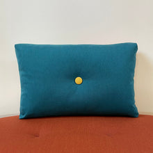 Load image into Gallery viewer, Sunbrella Cube Lumbar Pillow in Cayenne/Cilantro/Daffodil