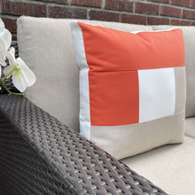 Load image into Gallery viewer, Sunbrella Window Box Pillow in Melon/Flax