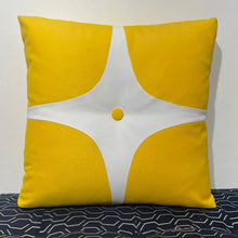 Load image into Gallery viewer, Sunbrella Astro Pillow in Sunflower/White