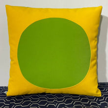 Load image into Gallery viewer, Sunbrella Dot Pillow in Sunflower/Macaw
