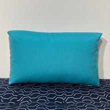 Load image into Gallery viewer, Sunbrella Eclipse Lumbar Pillow in Aruba/Tangerine