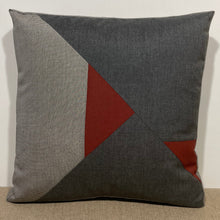 Load image into Gallery viewer, Sunbrella Aerial Large Pillow in Henna/Charcoal