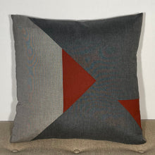 Load image into Gallery viewer, Sunbrella Aerial Pillow in Henna/Charcoal