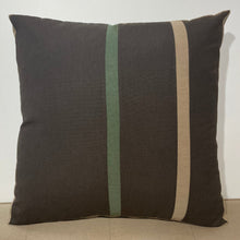 Load image into Gallery viewer, Sunbrella Duo Stripe Large Pillow in Java