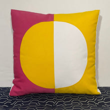 Load image into Gallery viewer, Sunbrella Reflection Pillow in Sunflower/Hot Pink