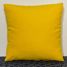 Load image into Gallery viewer, Sunbrella Hero Solid Large Square Pillow with or without Buttons in Sunflower