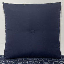 Load image into Gallery viewer, Sunbrella Hero Solid Large Square Pillow with or without Buttons in Navy