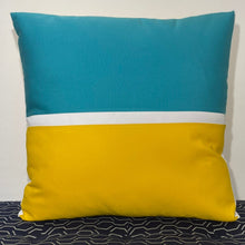 Load image into Gallery viewer, Sunbrella Horizon Large Pillow in Aruba/Sunflower