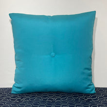 Load image into Gallery viewer, Sunbrella Hero Solid Square Pillow with or without Buttons in Aruba