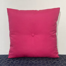 Load image into Gallery viewer, Sunbrella Hero Solid Square Pillow with or without Buttons in Hot Pink