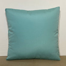 Load image into Gallery viewer, Sunbrella Hero Solid Square Pillow with or without Buttons in Glacier
