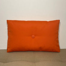 Load image into Gallery viewer, Sunbrella Hero Solid Lumbar Pillow with or without Buttons in Melon