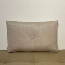 Load image into Gallery viewer, Sunbrella Hero Solid Lumbar Pillow with or without Buttons in Flax