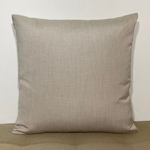Load image into Gallery viewer, Sunbrella Hero Solid Square Pillow with or without Buttons in Flax