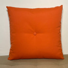 Load image into Gallery viewer, Sunbrella Hero Solid Square Pillow with or without Buttons in Melon