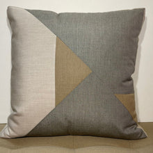 Load image into Gallery viewer, Sunbrella Aerial Large Pillow in Flax/Flint