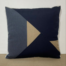 Load image into Gallery viewer, Sunbrella Aerial Pillow in Navy/Twilight