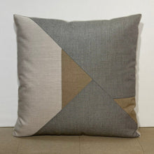 Load image into Gallery viewer, Sunbrella Aerial Pillow in Flax/Flint