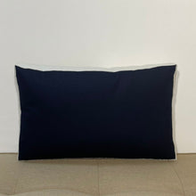 Load image into Gallery viewer, Sunbrella Tiles Lumbar Pillow in Twilight/Heather Beige