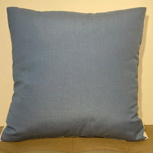 Load image into Gallery viewer, Sunbrella Large Trellis Pillow in Air Blue/White