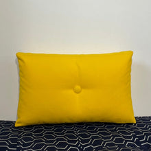 Load image into Gallery viewer, Sunbrella Hero Solid Lumbar Pillow with or without Buttons in Buttercup