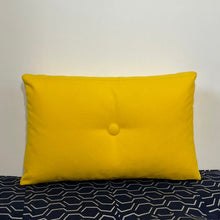 Load image into Gallery viewer, Sunbrella Hero Solid Lumbar Pillow with or without Buttons in Sunflower