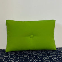 Load image into Gallery viewer, Sunbrella Hero Solid Lumbar Pillow with or without Buttons in Macaw