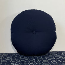 Load image into Gallery viewer, Sunbrella Hero Circle Pillow in Navy or Navy/White
