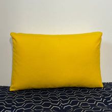 Load image into Gallery viewer, Sunbrella Hero Solid Lumbar Pillow with or without Buttons in Sunflower