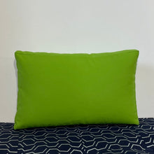 Load image into Gallery viewer, Sunbrella Hero Solid Lumbar Pillow with or without Buttons in Macaw