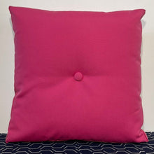 Load image into Gallery viewer, Sunbrella Hero Solid Large Square Pillow with or without Buttons in Hot Pink