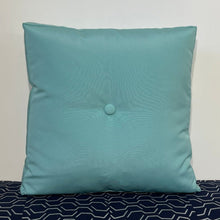 Load image into Gallery viewer, Sunbrella Hero Solid Square Pillow with or without Buttons in Glacier