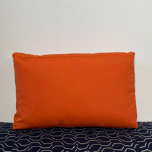Load image into Gallery viewer, Sunbrella Hero Solid Lumbar Pillow with or without Buttons in Melon