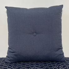 Load image into Gallery viewer, Sunbrella Hero Solid Square Pillow with or without Buttons in Twilight