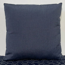 Load image into Gallery viewer, Sunbrella Hero Solid Large Square Pillow with or without Buttons in Twilight