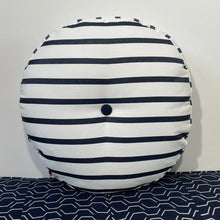 Load image into Gallery viewer, Sunbrella Circle Pillow in Lido Stripe
