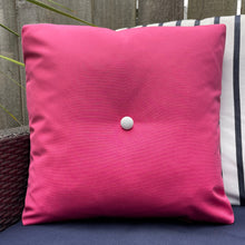 Load image into Gallery viewer, Sunbrella Astro Pillow in Hot Pink/White