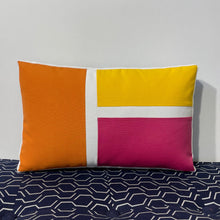 Load image into Gallery viewer, Sunbrella Blocks Lumbar Pillow in Aruba/Macaw