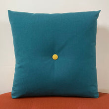 Load image into Gallery viewer, Sunbrella Cube Pillow in Cayenne/Cilantro/Daffodil