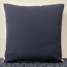 Load image into Gallery viewer, Sunbrella Duo Stripe Large Pillow in Logo Red/Navy