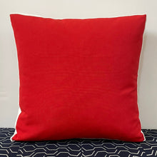 Load image into Gallery viewer, Sunbrella Tiles Pillow in Logo Red/Navy