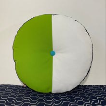 Load image into Gallery viewer, Sunbrella Splits Circle Pillow in Macaw/Aruba