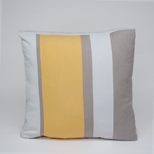 Load image into Gallery viewer, Sunbrella Multi Stripe Pillow in Buttercup/Flax
