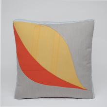 Load image into Gallery viewer, Sunbrella Leaf Pillow in Buttercup/Melon
