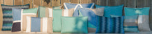 Load image into Gallery viewer, Sunbrella Pop Lumbar Pillow in Valley Lagoon
