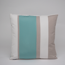 Load image into Gallery viewer, Sunbrella Multi Stripe Pillow in Glacier/Flax

