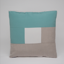 Load image into Gallery viewer, Sunbrella Window Box Pillow in Glacier/Flax
